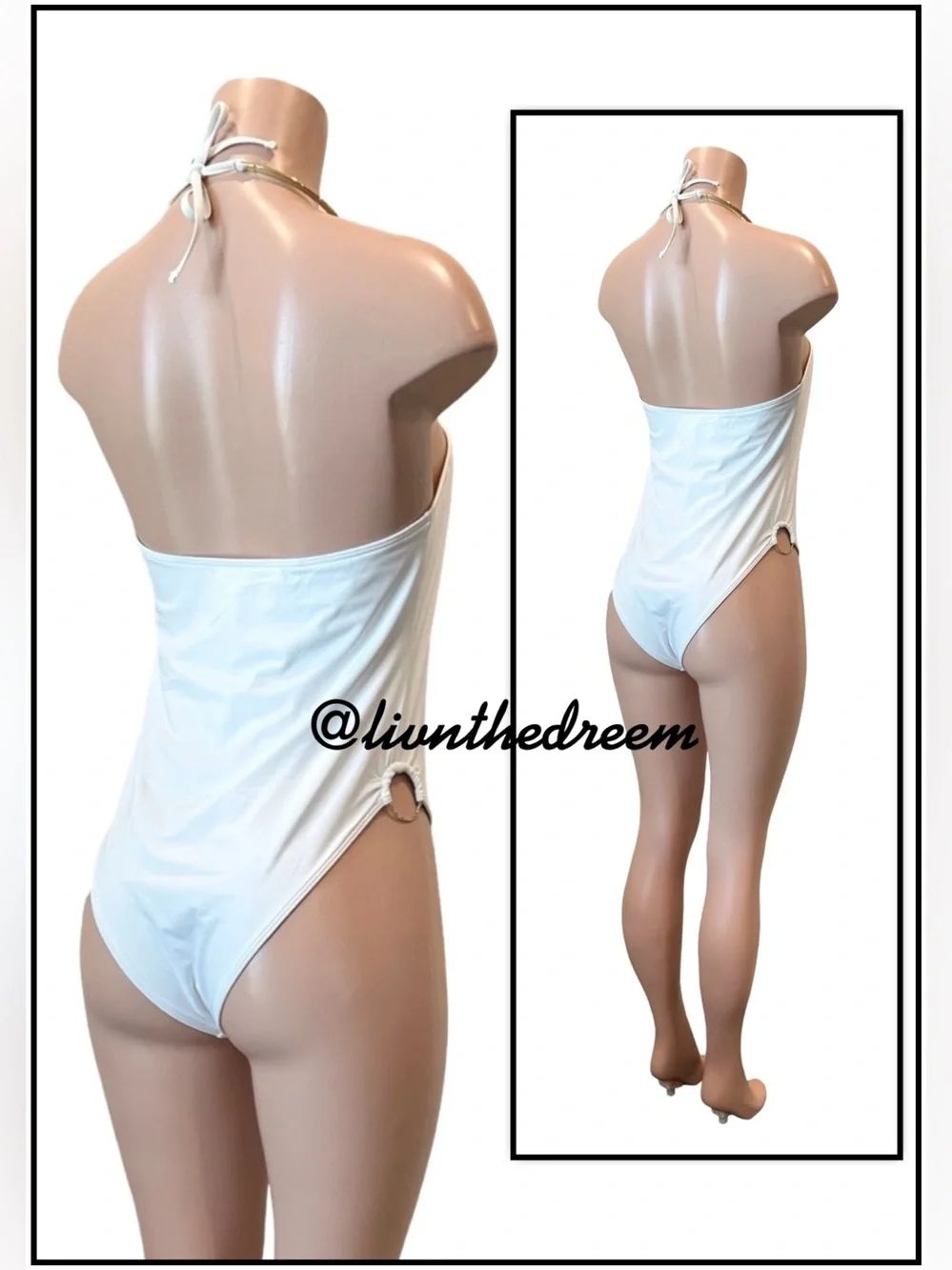Beach Bunny Jill Collar One Piece swimsuit SZ L